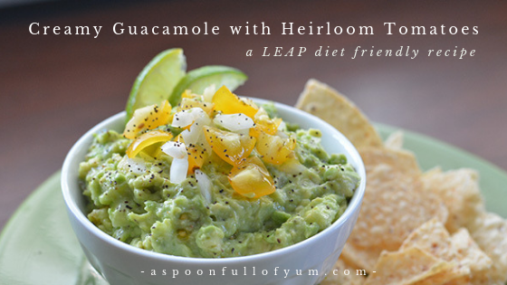 Creamy Guacamole with Heirloom Tomatoes